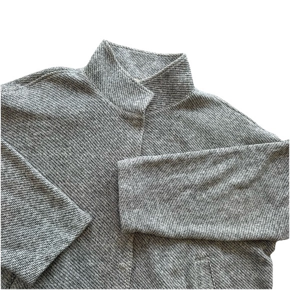 Eileen Fisher Womens Cotton Gray Knit Cardigan Sweater Size Large - Picture 1 of 8